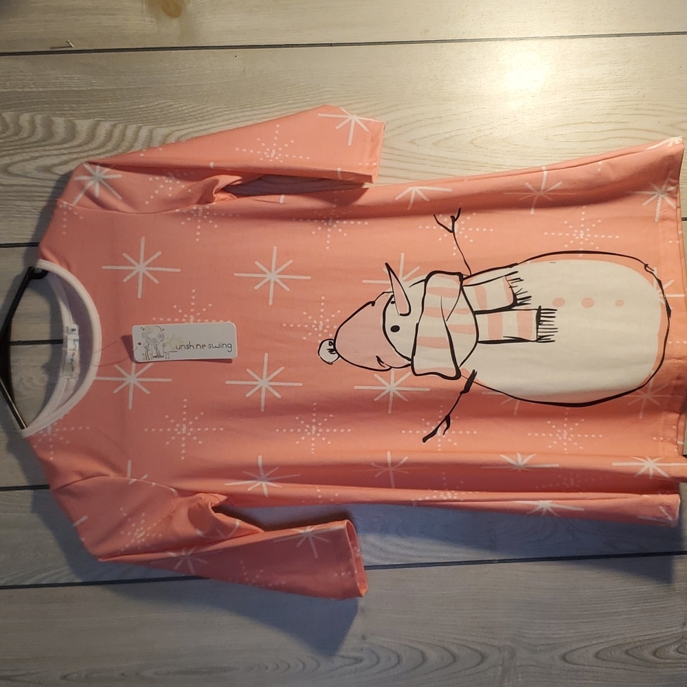 Little girls winter snowman dress